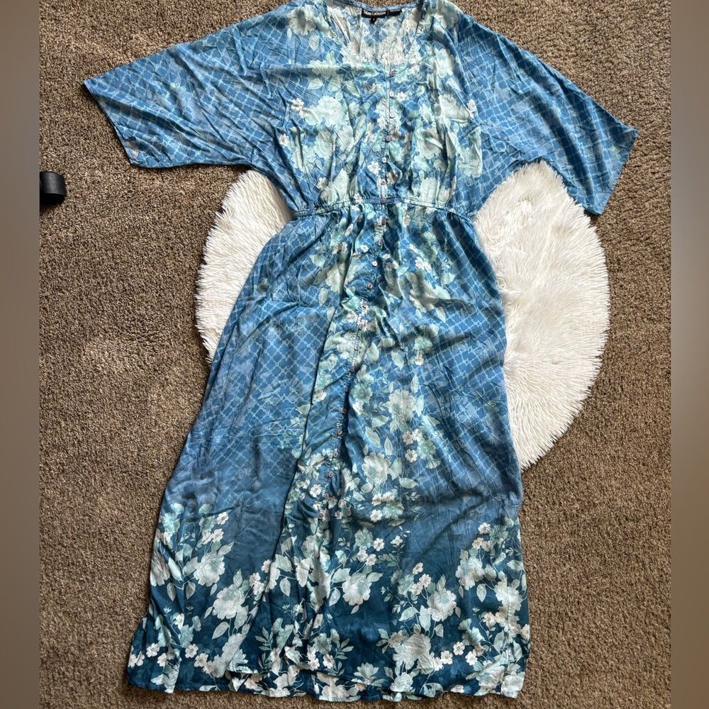 Tolani Collection Dress Blue Maxi Womens Size Small